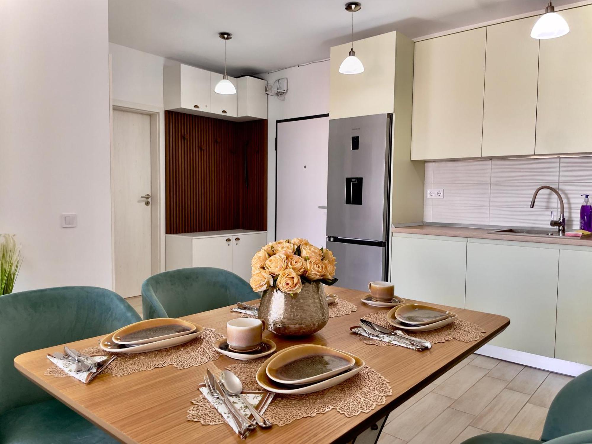 Piazza Vista - Granvia Park Apartman Bukarest Kültér fotó