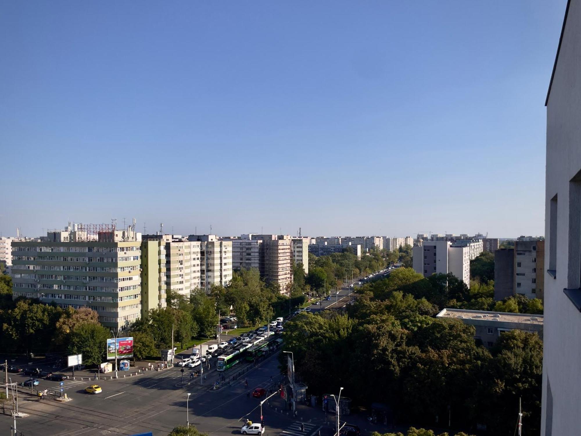 Piazza Vista - Granvia Park Apartman Bukarest Kültér fotó